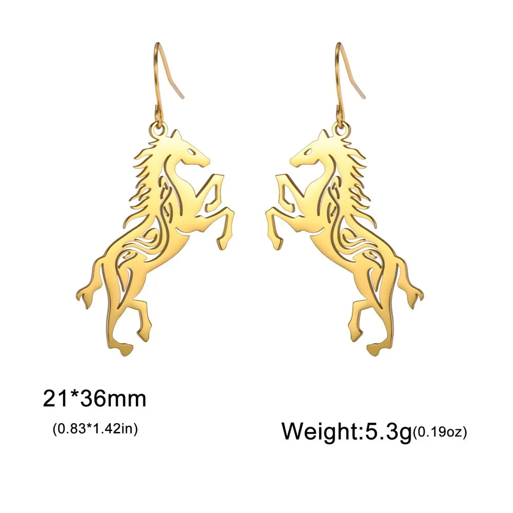 Horse Silhoutte Earrings