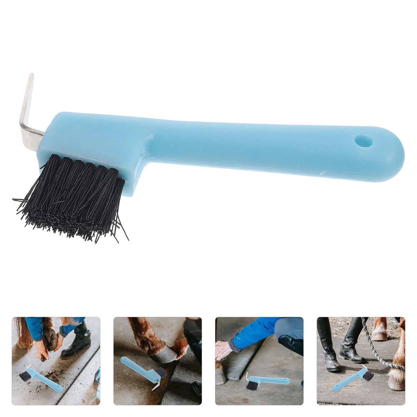 Hoof Pick Horse Brush Trimmer Grooming Grip Picks Hair Horses Portable Horseshoe Cleaning Tools