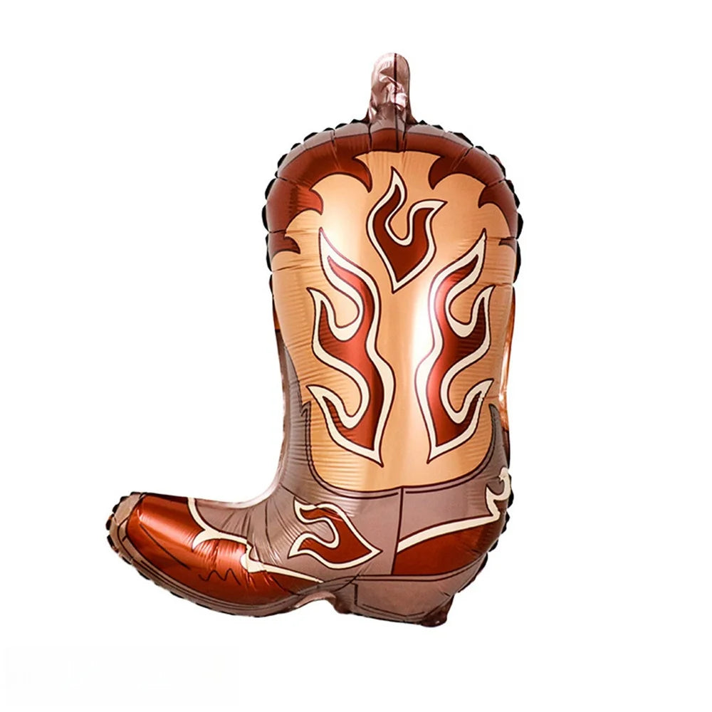 7 Piece Western Cowboy/Cowgirl Balloon Set (Includes Hat, Boot, Horse, 2 Stars & 2 Hearts)
