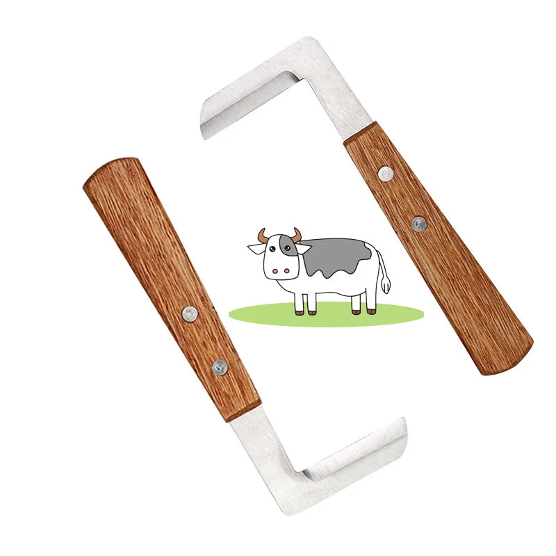 2Pcs Cattle Horse Repair Hoof Knife Hoof Cutter Right/left Hand Animal Foot Pruning Tool Shears Farm Veterinary Supplies