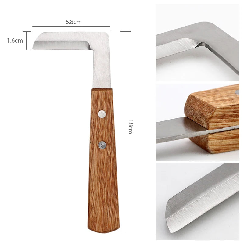 2Pcs Cattle Horse Repair Hoof Knife Hoof Cutter Right/left Hand Animal Foot Pruning Tool Shears Farm Veterinary Supplies