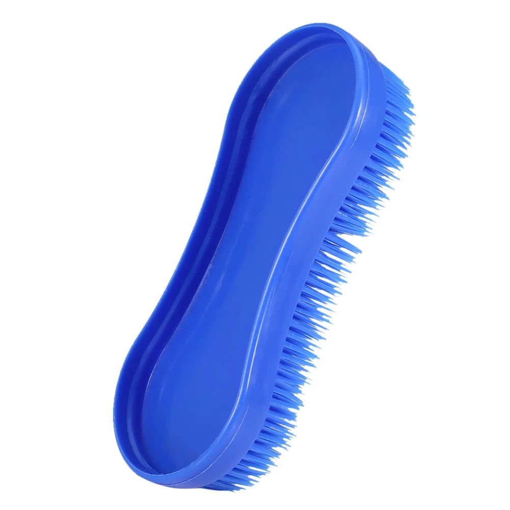 Equestrian Horse Brush Professional Horse Cleaning Grooming Silicone Brush Equestrian Massage Tool Silicone Horse Cleaning Brush