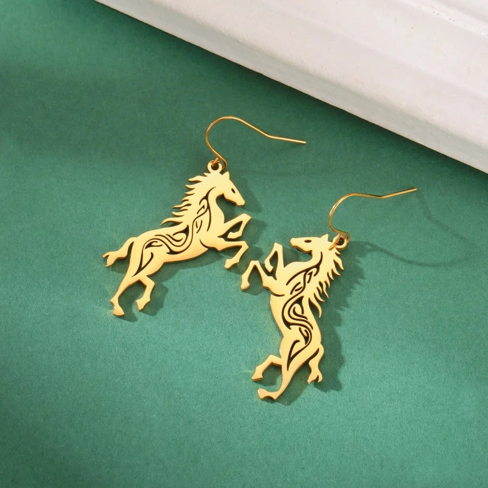 Horse Silhoutte Earrings