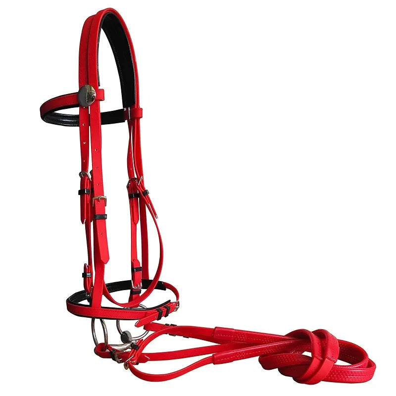 2024 Horse Halters PVC Sturdy Horse Head Collar Halter Horse Riding Bridle Fashion Horse Riding Racing Equestrian Equipment