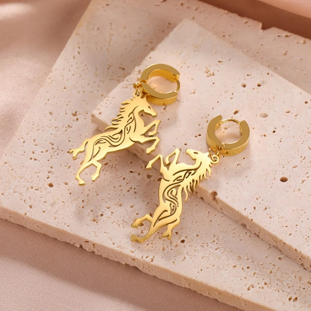 Horse Silhoutte Earrings