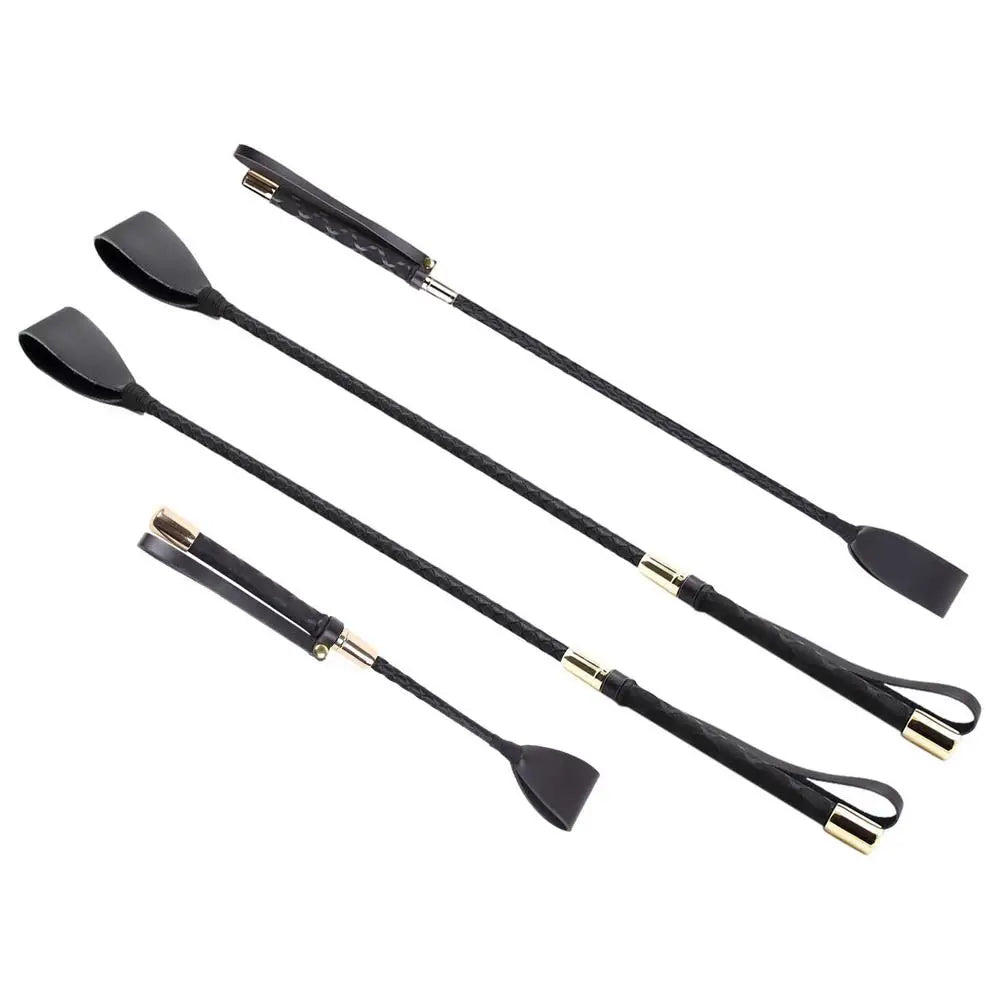 30/45/54CM Riding Crop PU Leather Horse Crop Whip Horse Double Slapper Horse Whip With Equestrianism For Horses Racing Tool