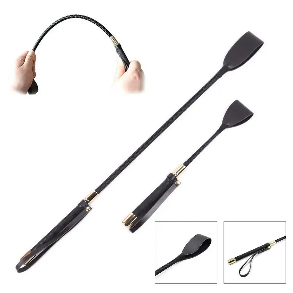 30/45/54CM Riding Crop PU Leather Horse Crop Whip Horse Double Slapper Horse Whip With Equestrianism For Horses Racing Tool