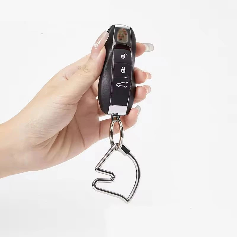 Horse head bag charm Suitable for bags Cheval key chain decorative buckle bag shoulder strap bag pendant H too speed key chain