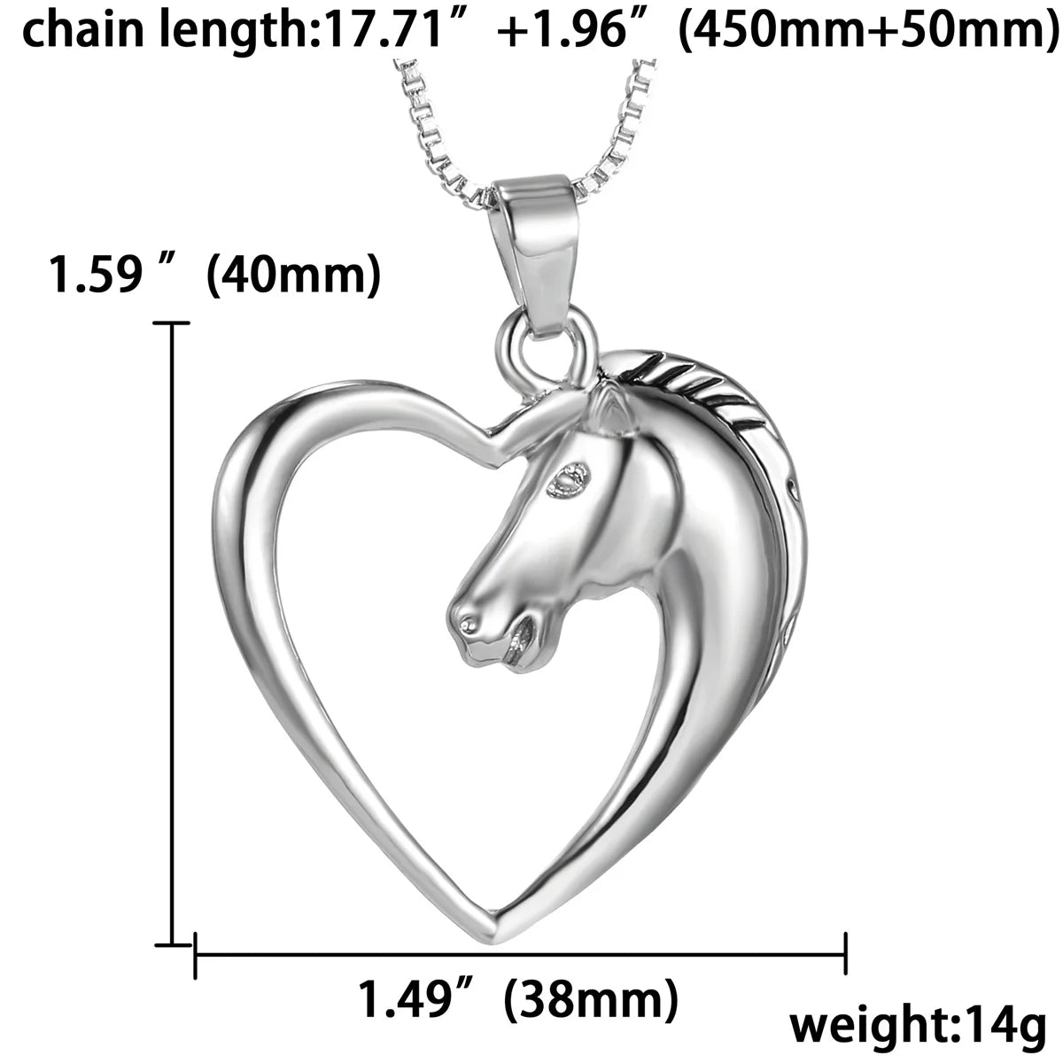 Horse Lover's Pendant Necklace - 3 Design Options
