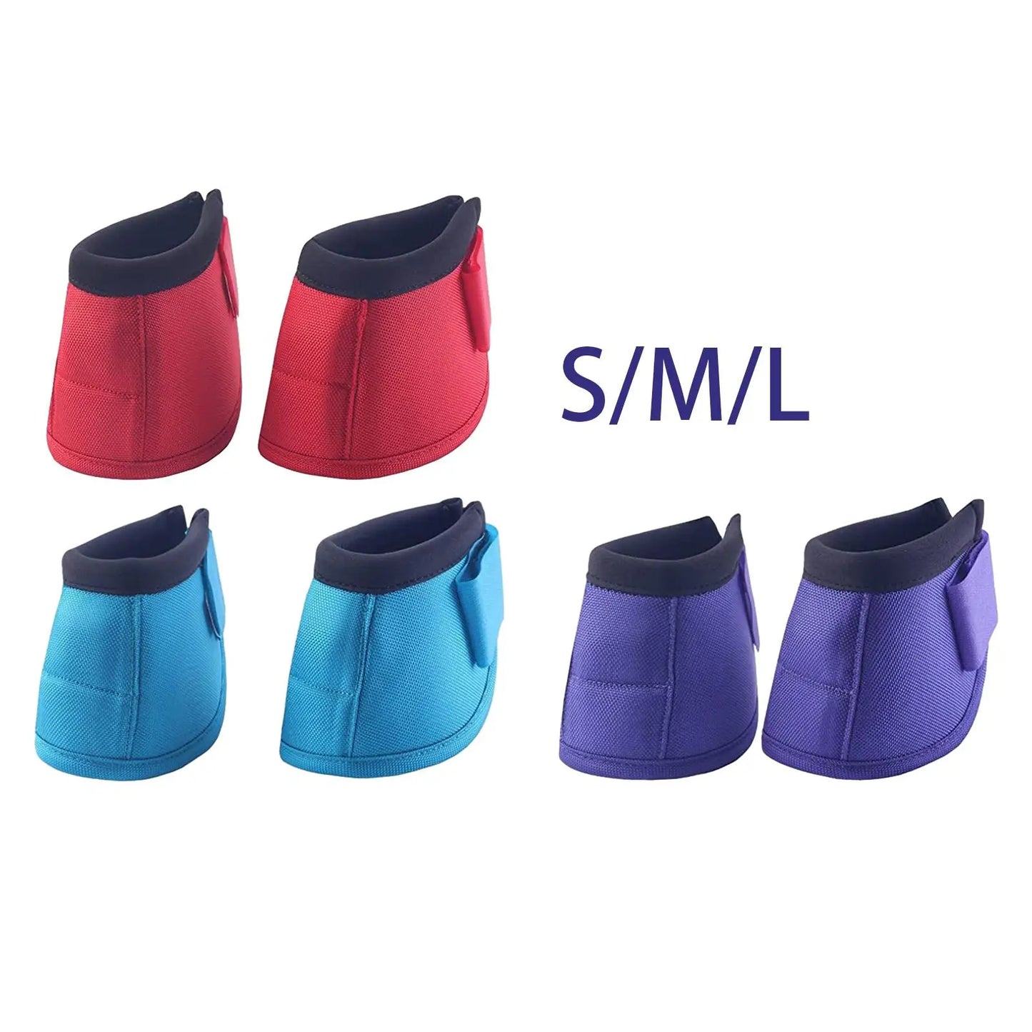 Horse Bell Boots Equestrian Accessories Lightweight Protective Shock Absorbing