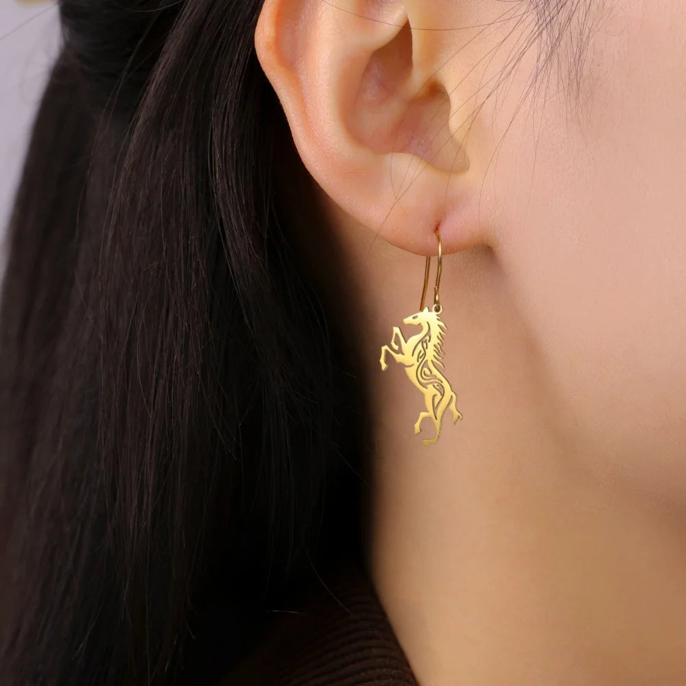 Horse Silhoutte Earrings