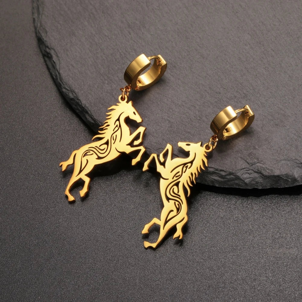 Horse Silhoutte Earrings