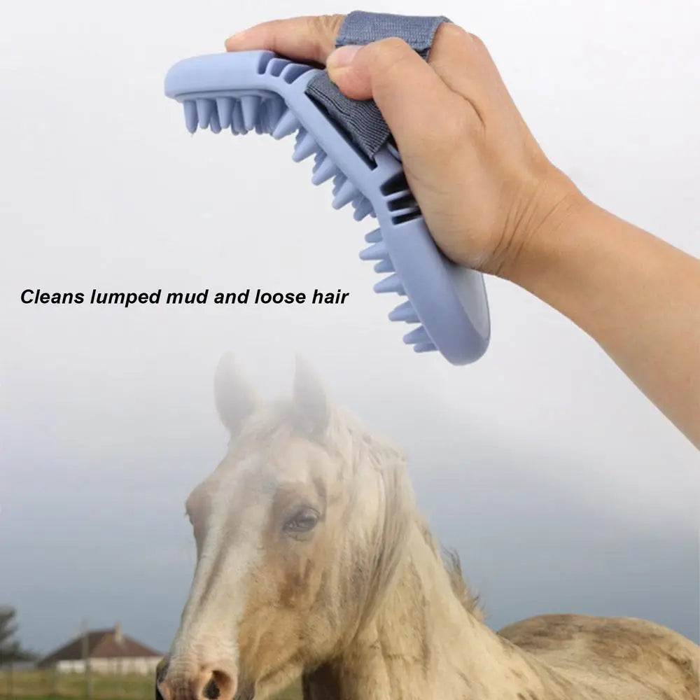 Flexible Large-Tip Curry Comb