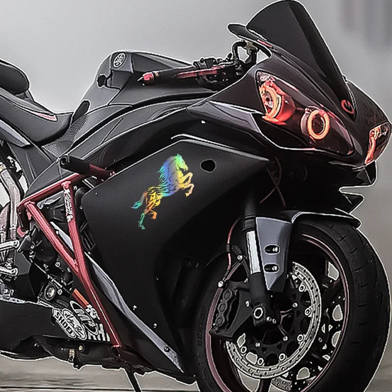 Handsome Horse Waterproof Vinyl Decal Car Accessories Pegatinas Para Coche DIY Car Styling19.5cm*20cm