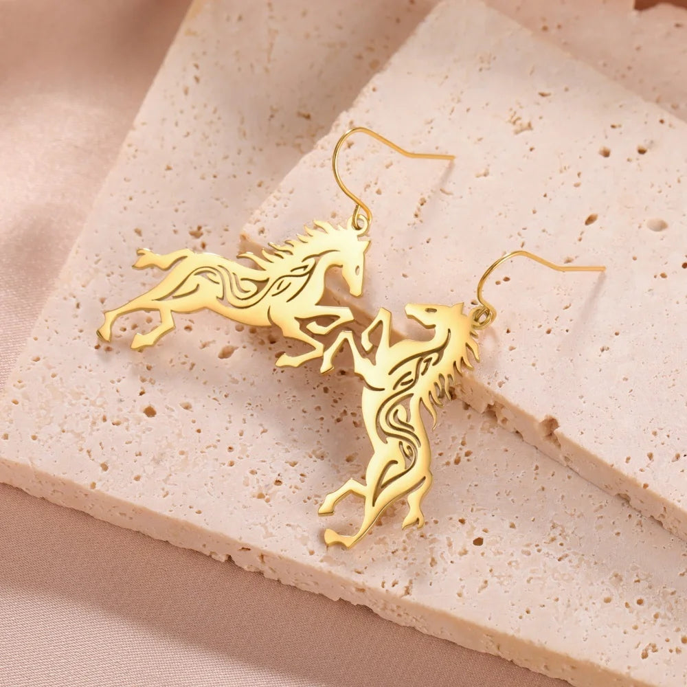 Horse Silhoutte Earrings