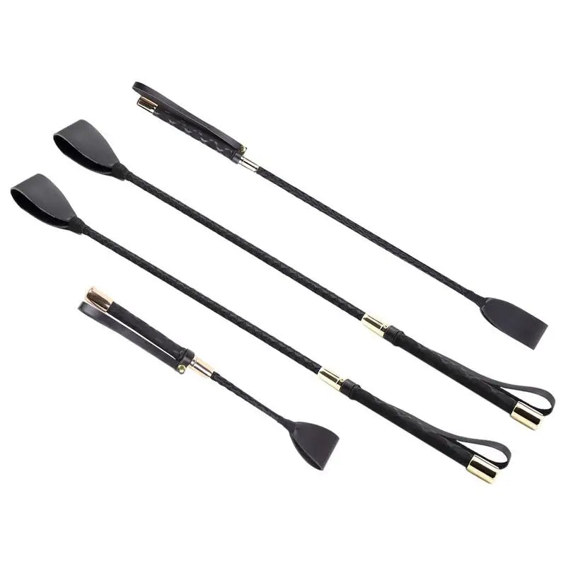 30/45/54CM Riding Crop PU Leather Horse Crop Whip Horse Double Slapper Horse Whip With Equestrianism For Horses Racing Tool