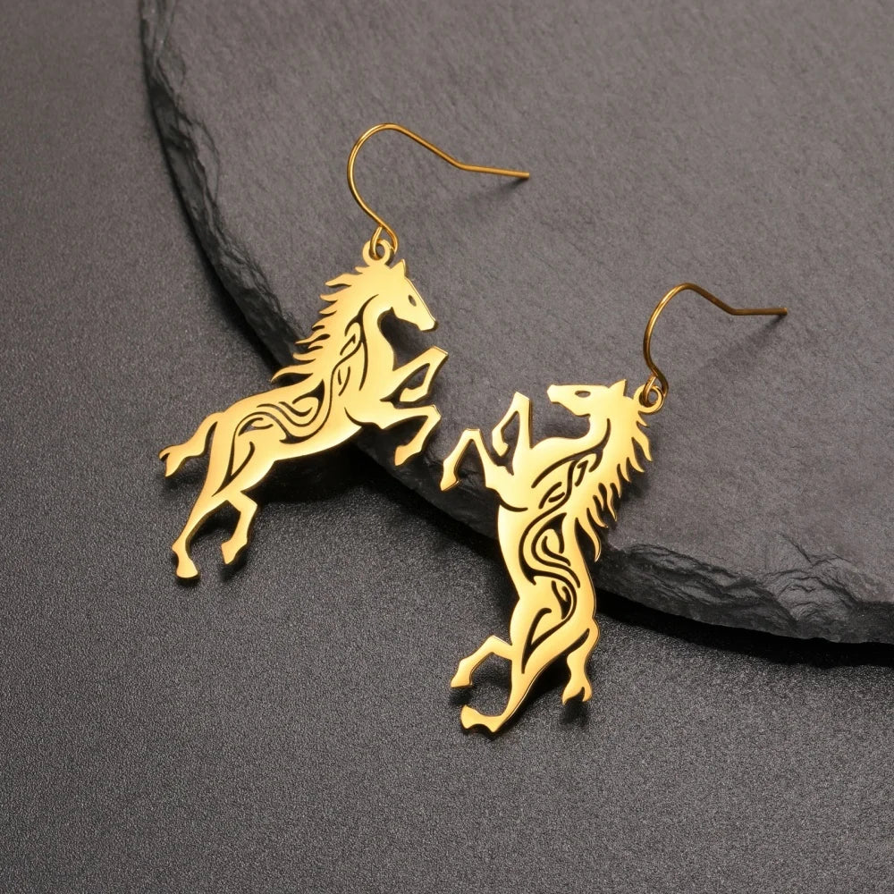 Horse Silhoutte Earrings