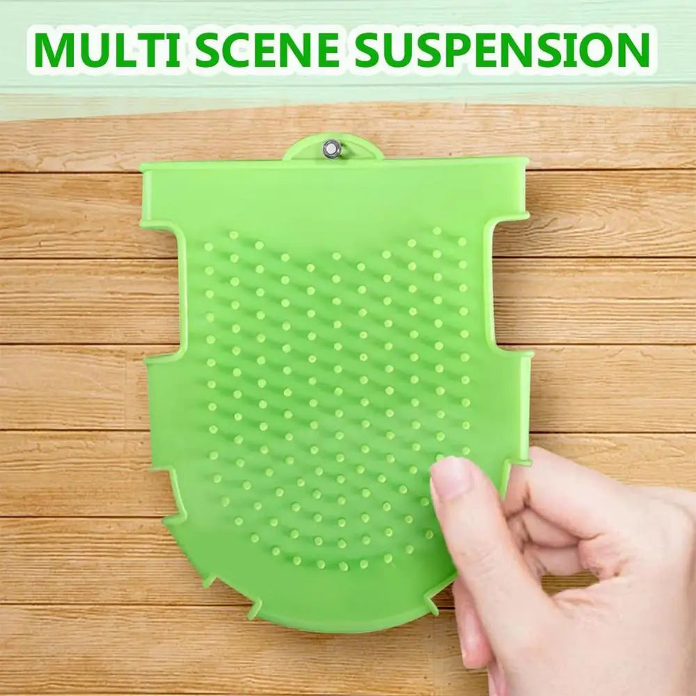 2 in 1 Horse Grooming Mitt - Bristle Brush & Curry Comb/Bathing Mitt