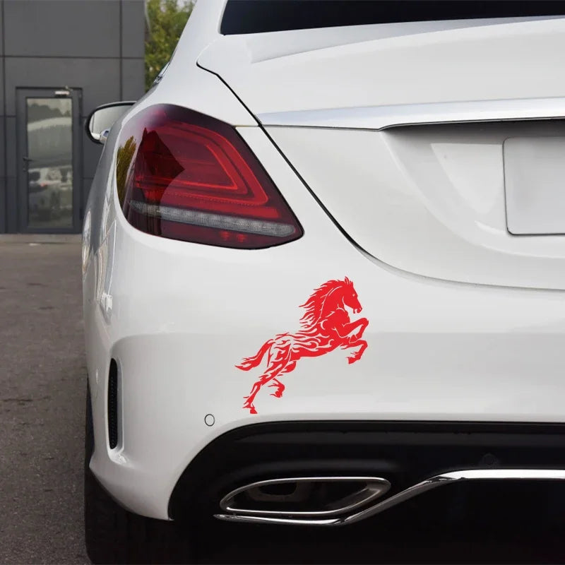 Handsome Horse Waterproof Vinyl Decal Car Accessories Pegatinas Para Coche DIY Car Styling19.5cm*20cm