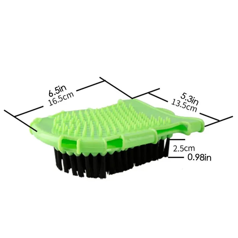 2 in 1 Horse Grooming Mitt - Bristle Brush & Curry Comb/Bathing Mitt