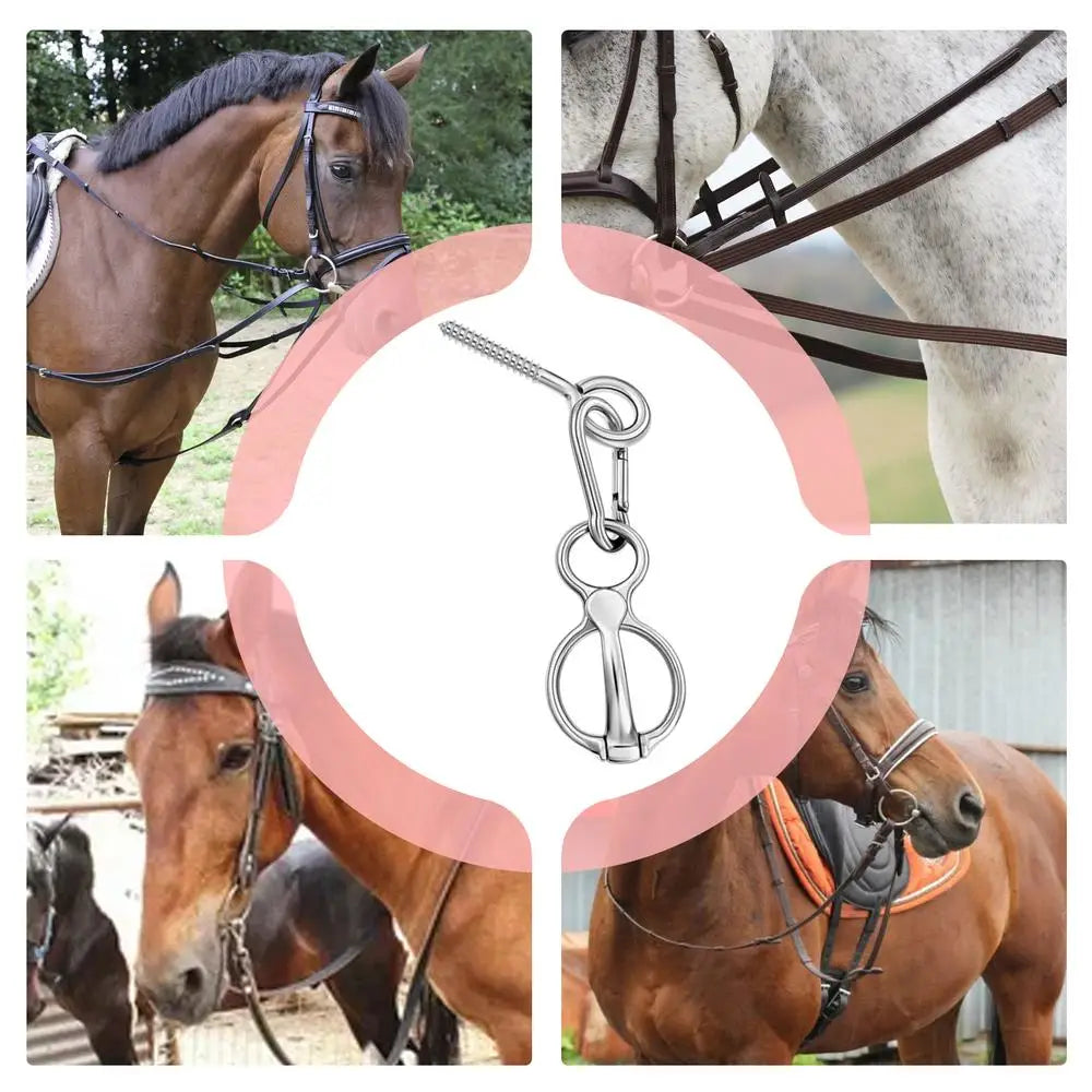 Horse Tack And Supplies Releases Stress Horse Tack Horse Tie Ring Sturdy Horse Supplies For Stake Lines Outside And Inside Horse