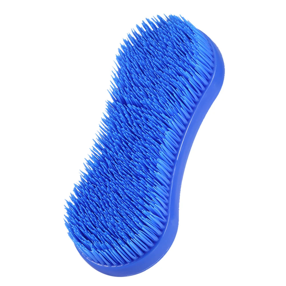 Equestrian Horse Brush Professional Horse Cleaning Grooming Silicone Brush Equestrian Massage Tool Silicone Horse Cleaning Brush
