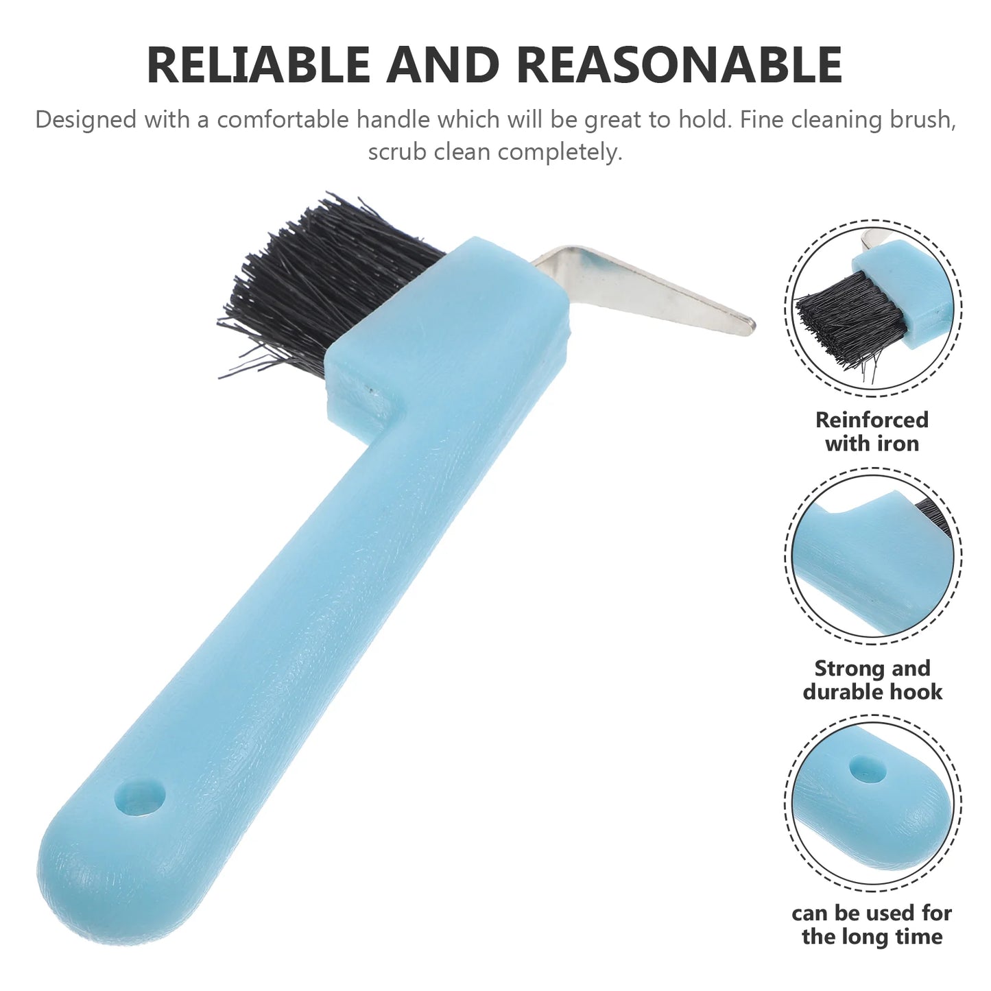 Hoof Pick Horse Brush Trimmer Grooming Grip Picks Hair Horses Portable Horseshoe Cleaning Tools