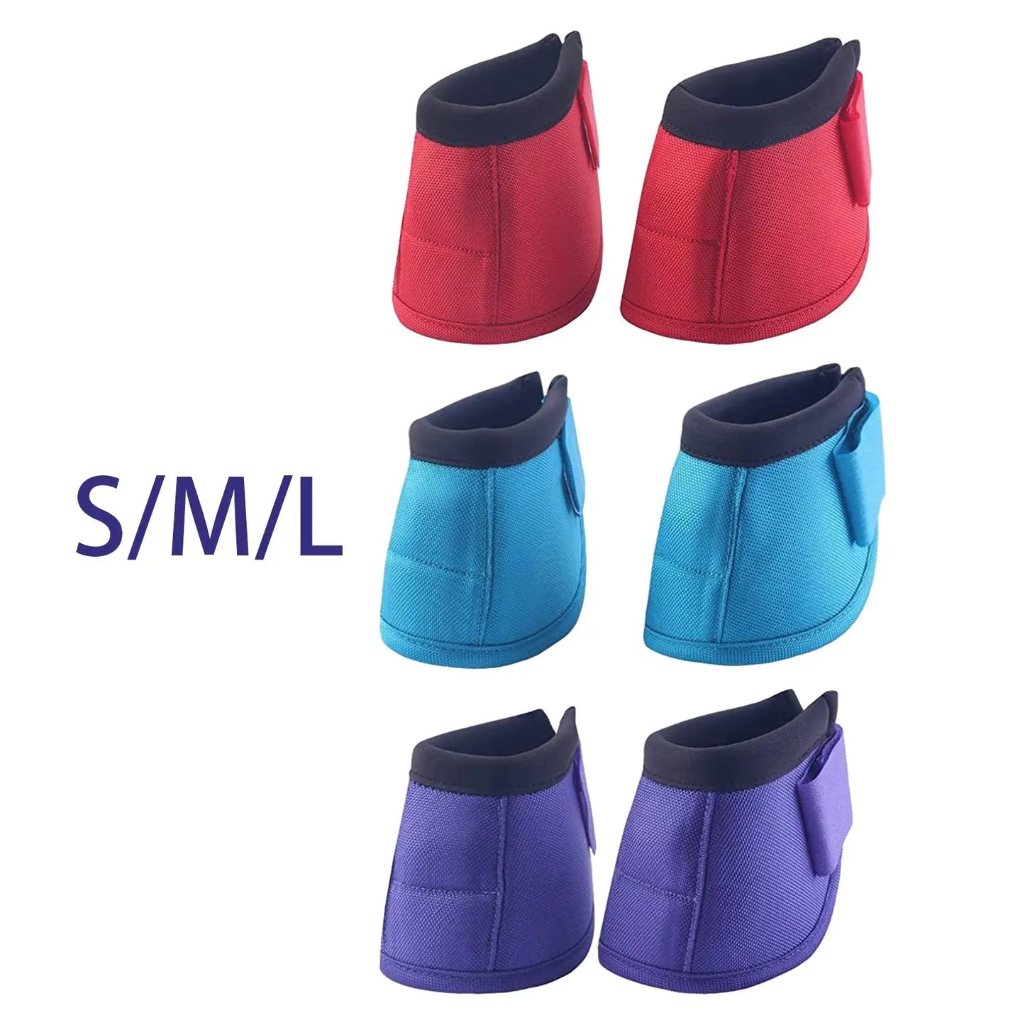 Horse Bell Boots Equestrian Accessories Lightweight Protective Shock Absorbing