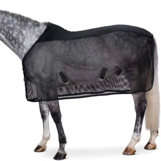 Horse Fly Sheet Breathable and UV Protective Tear-Resistant Neck Comfy Mesh Horse Fly Sheet Comfy Equine Summer with Buckle