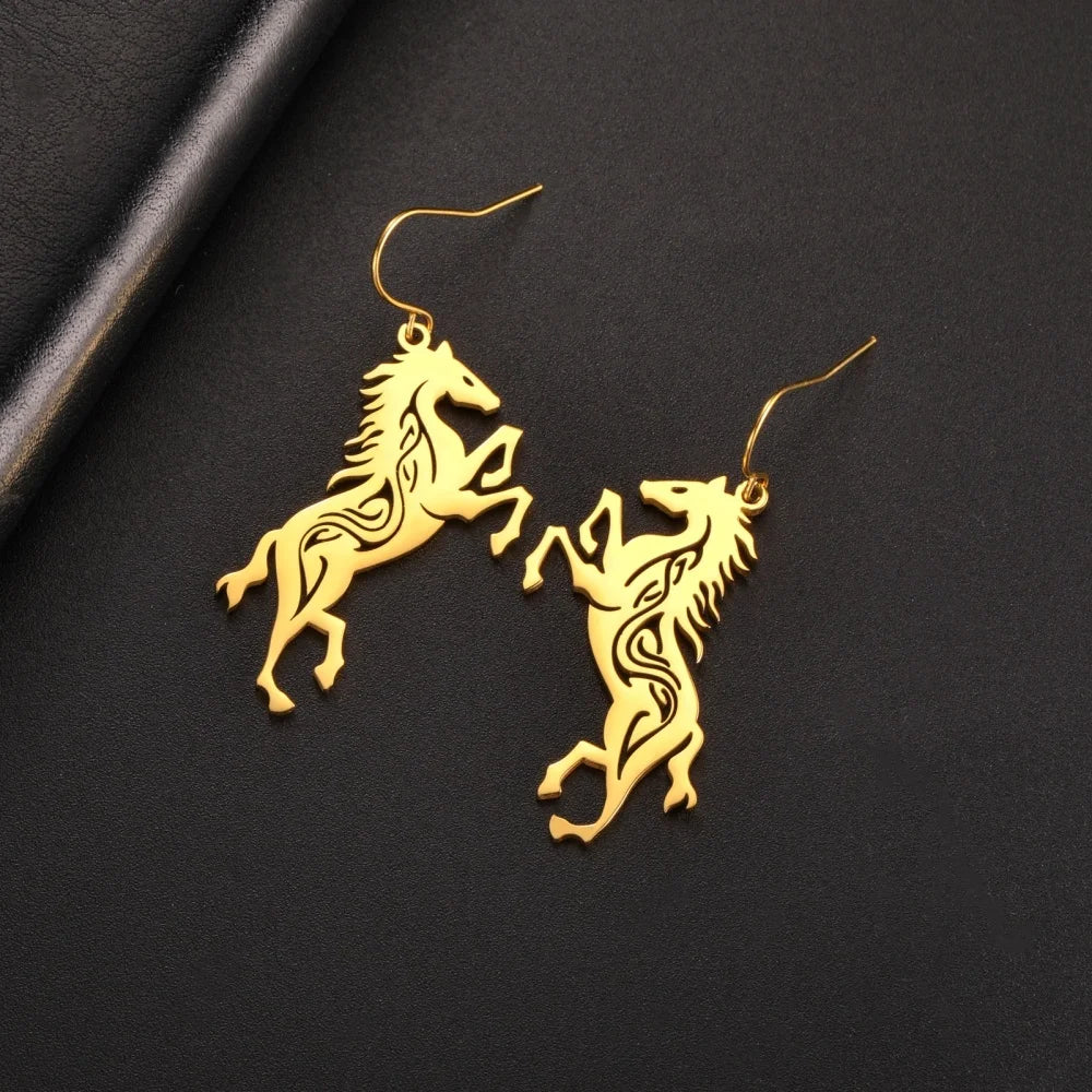 Horse Silhoutte Earrings