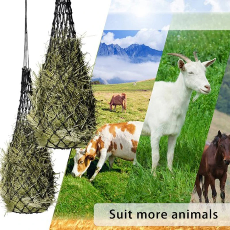 Haylage Net Durable Horse Care Products Small Holed Hay Net Haynet Equipment Slow Feed Hay Feeder Net Bags For Horse