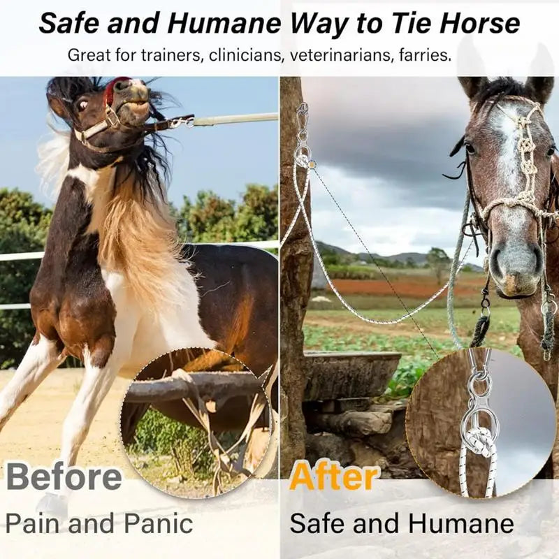 Horse Tack And Supplies Releases Stress Horse Tack Horse Tie Ring Sturdy Horse Supplies For Stake Lines Outside And Inside Horse