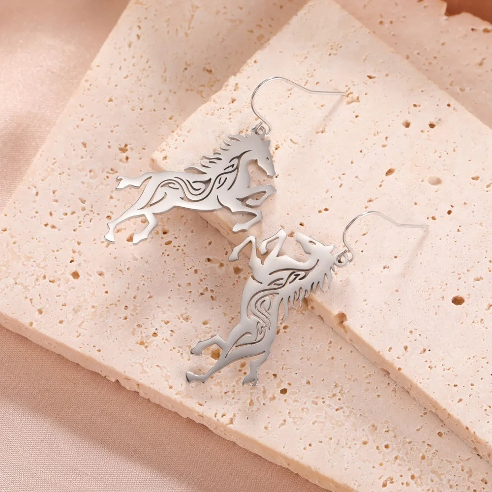 Horse Silhoutte Earrings
