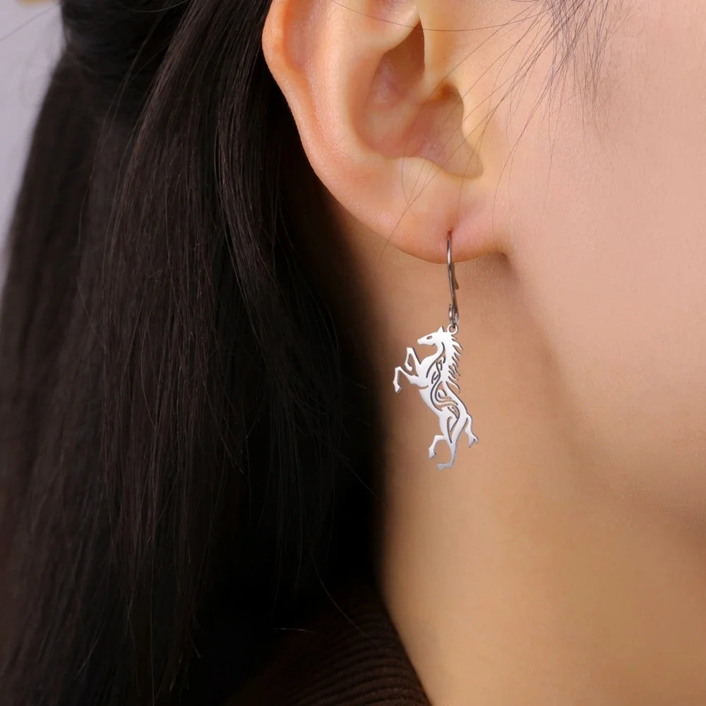 Horse Silhoutte Earrings