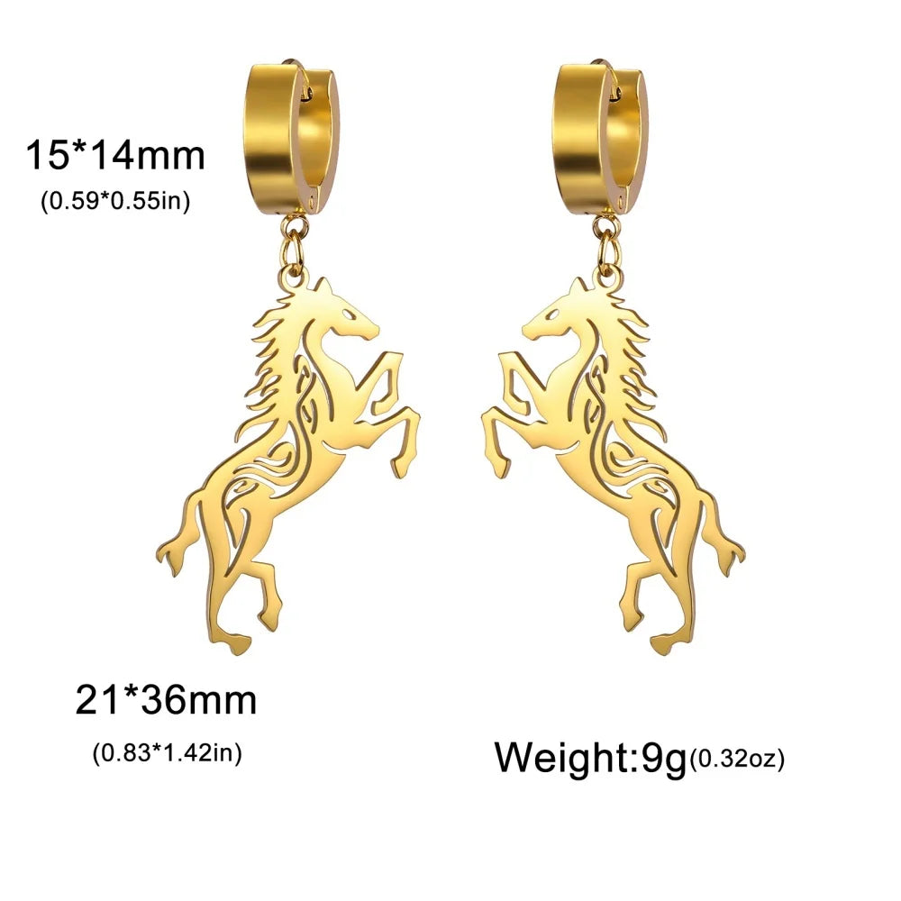 Horse Silhoutte Earrings