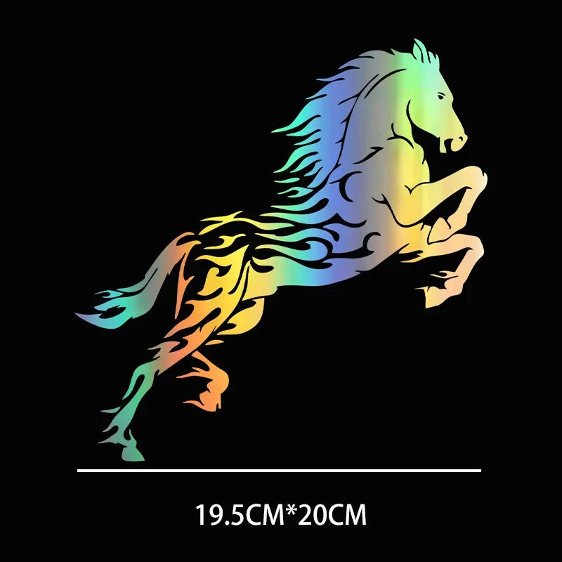 Handsome Horse Waterproof Vinyl Decal Car Accessories Pegatinas Para Coche DIY Car Styling19.5cm*20cm