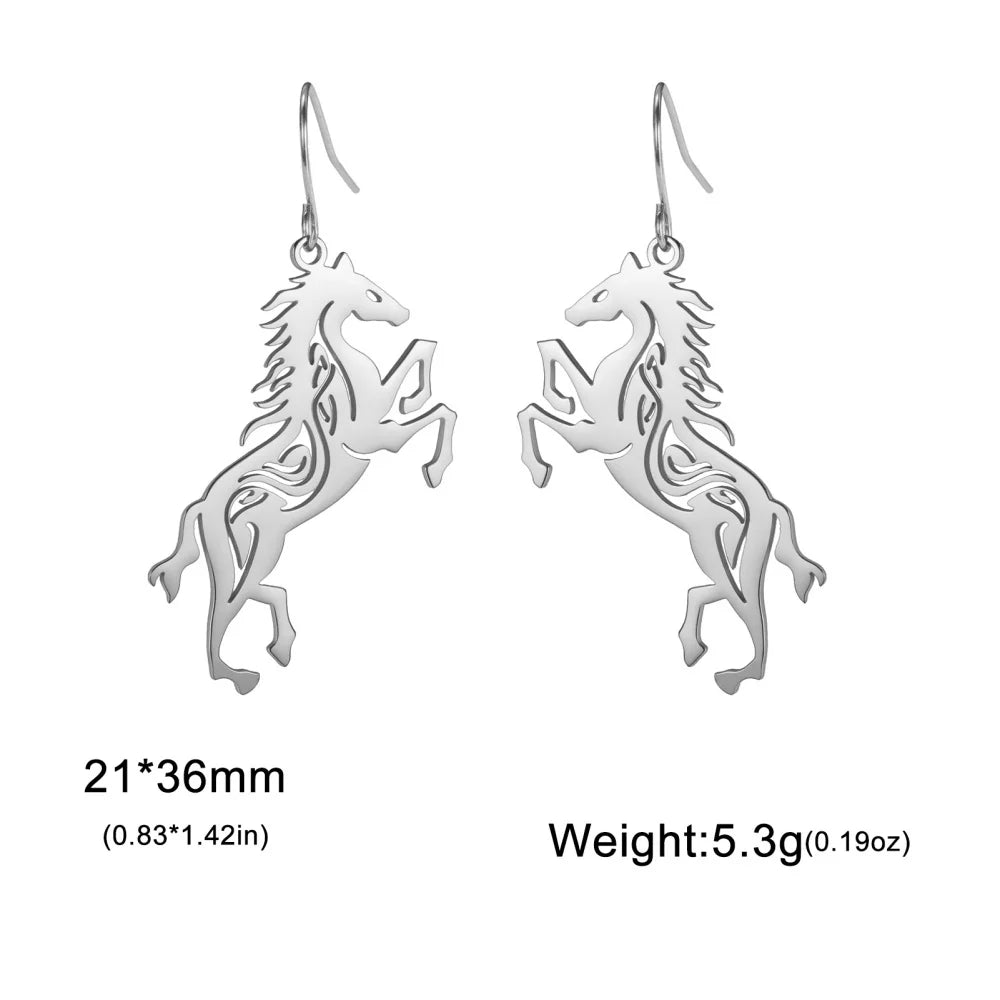Horse Silhoutte Earrings