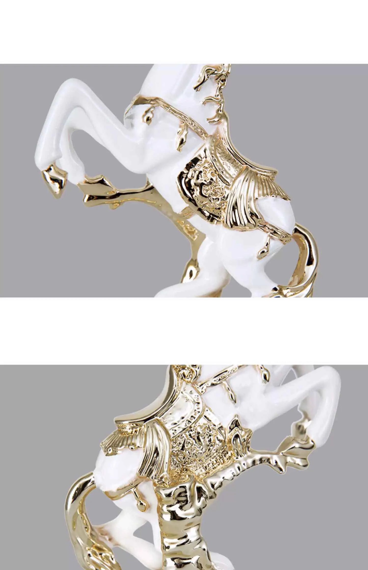 Horse Sculpture Ornament, Creative Resin Artworks, Crafts TV Cabinet Desktop Decoration, Animal Statue Decor, Nordic Luxury Gift