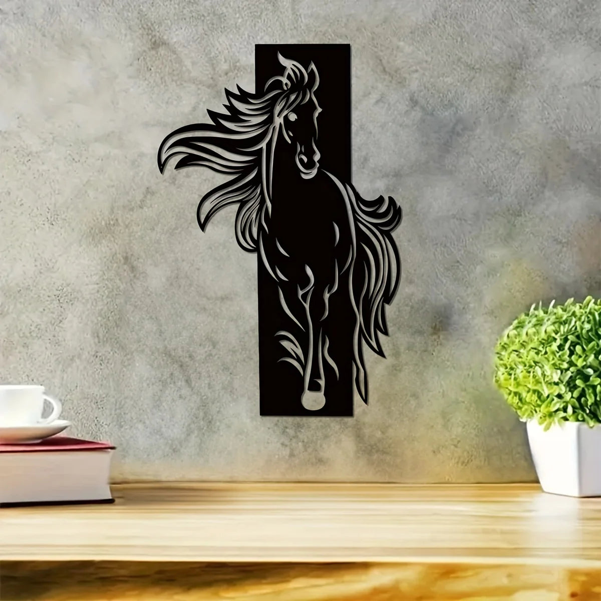 Free Spirit Horse Metal Wall Decor