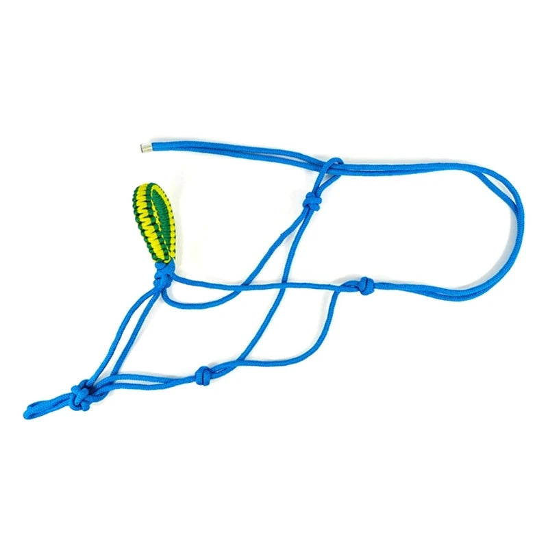 Rope Horse Halter with Decorative Braided Noseband