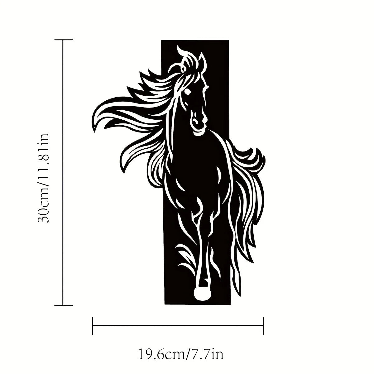 Free Spirit Horse Metal Wall Decor
