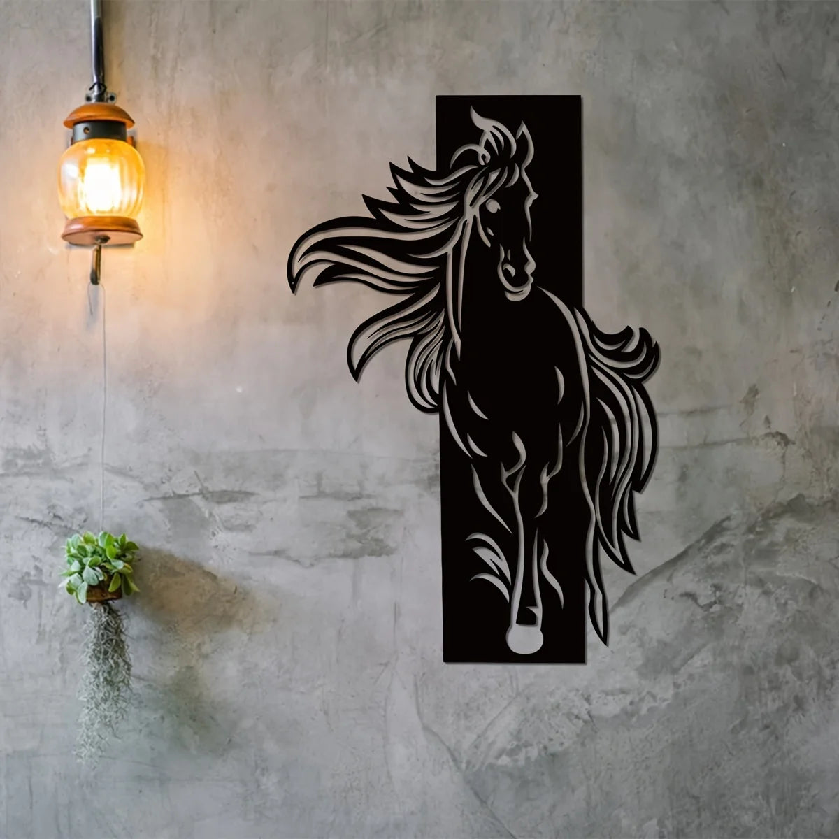 Free Spirit Horse Metal Wall Decor