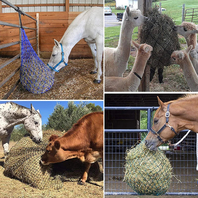 Haylage Net Durable Horse Care Products Small Holed Hay Net Haynet Equipment Slow Feed Hay Feeder Net Bags For Horse