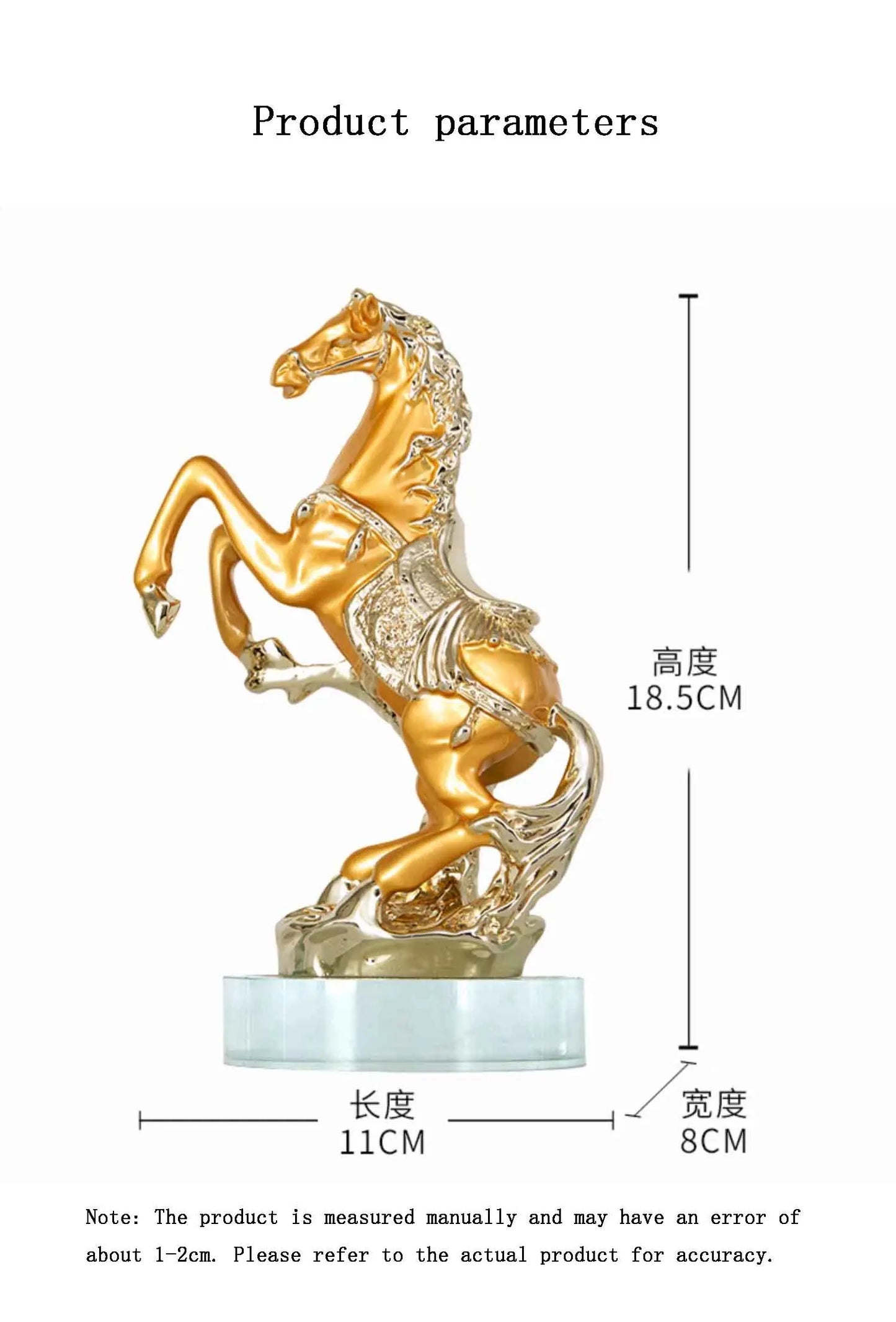 Horse Sculpture Ornament, Creative Resin Artworks, Crafts TV Cabinet Desktop Decoration, Animal Statue Decor, Nordic Luxury Gift
