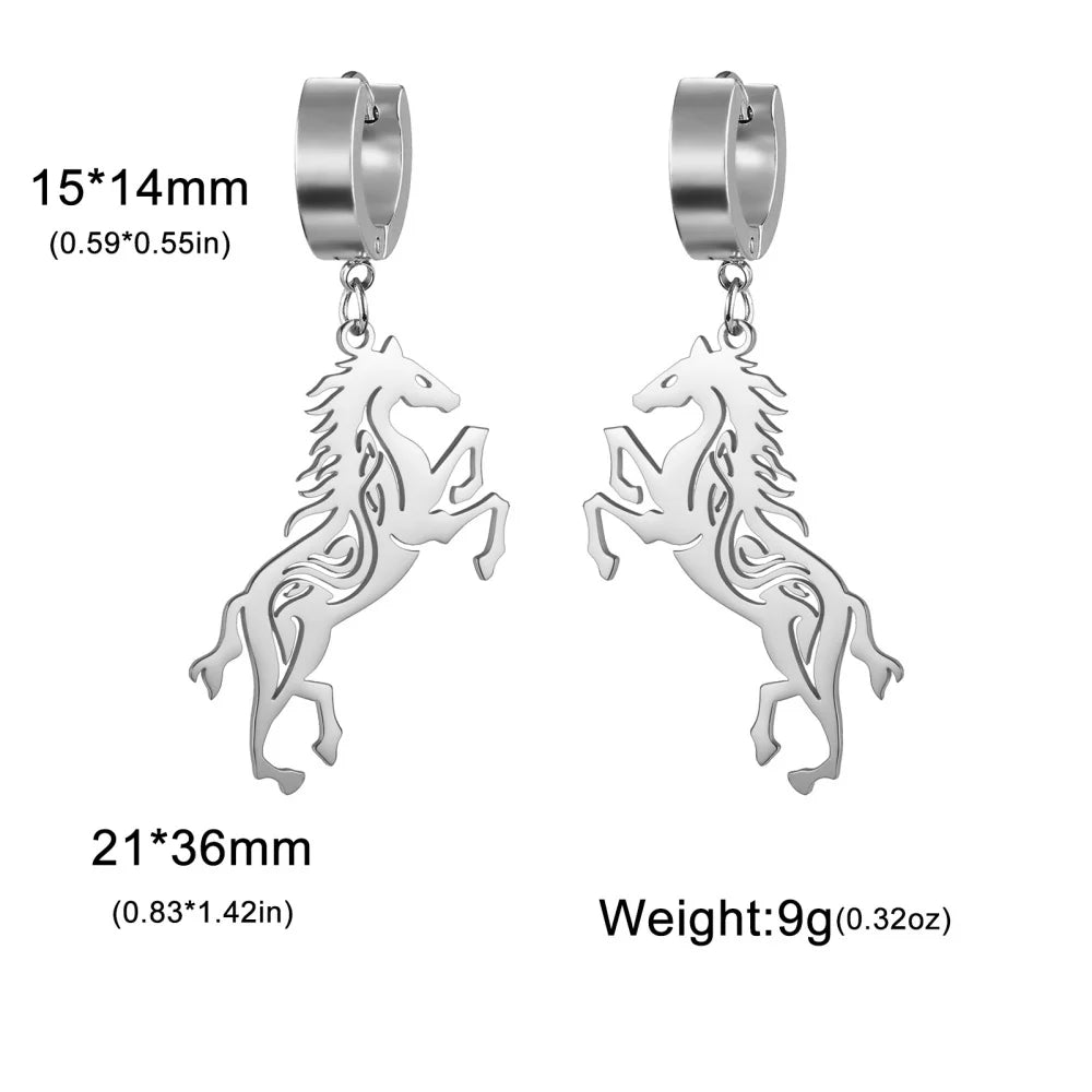 Horse Silhoutte Earrings