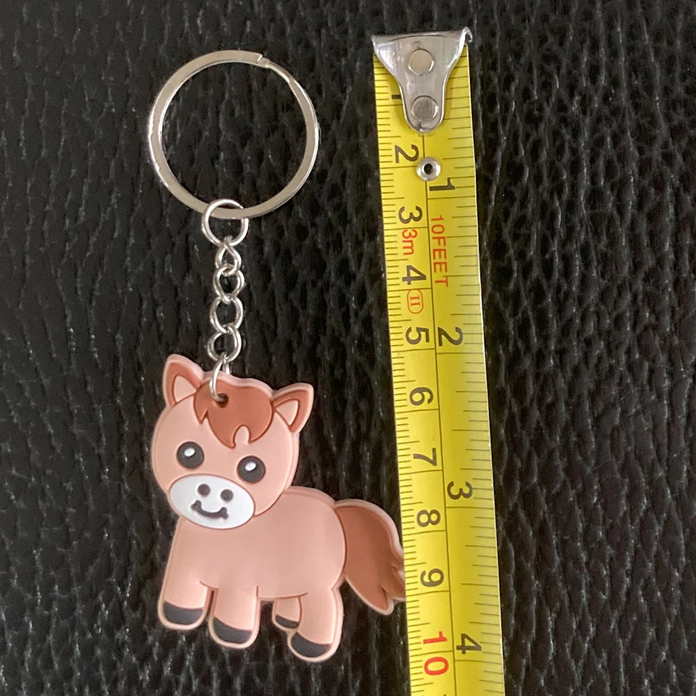Horse Keychains & Silicone Bracelets (12Pc Sets)