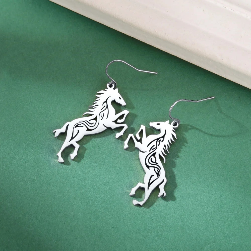 Horse Silhoutte Earrings