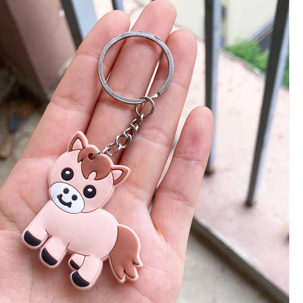 Horse Keychains & Silicone Bracelets (12Pc Sets)