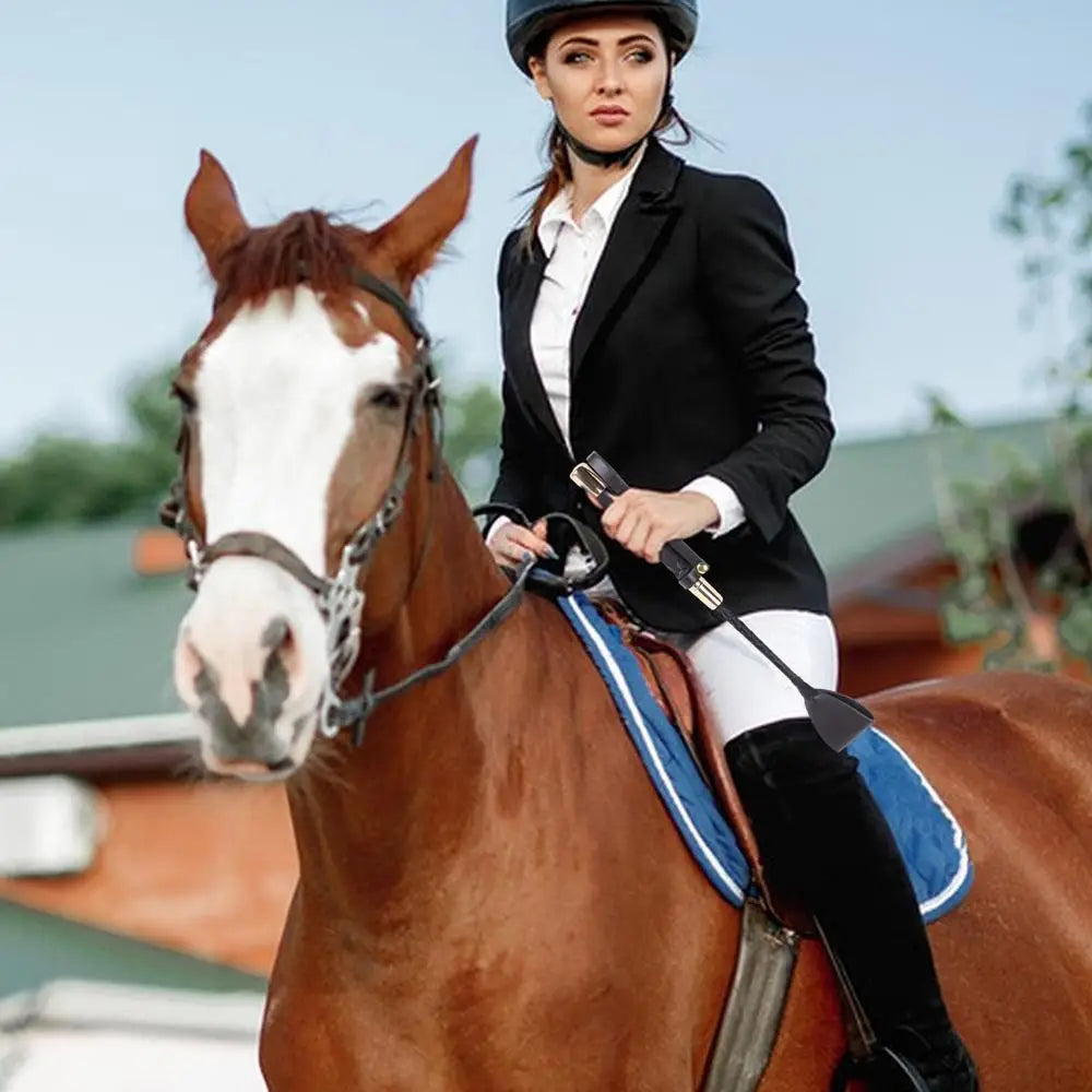 30/45/54CM Riding Crop PU Leather Horse Crop Whip Horse Double Slapper Horse Whip With Equestrianism For Horses Racing Tool