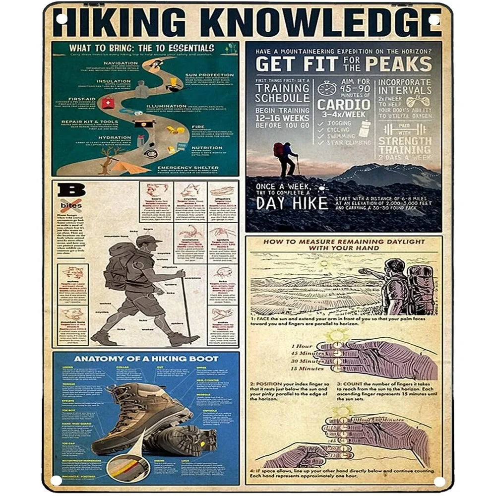 Vintage "Horse Knowledge" Metal Sign  (Home Decor, 12x8 in)